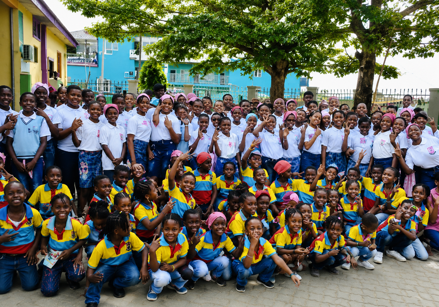Students at Africa Day celebration