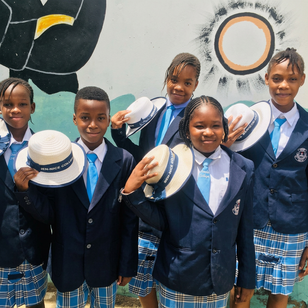 Ben Nice Academy students in uniform